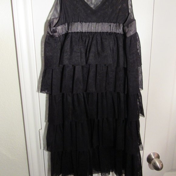 Wish Black Ruffle Dress - Picture 3 of 4
